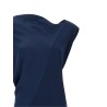 Draped asymmetrical dress