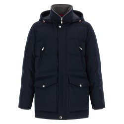 Wool flannel parka