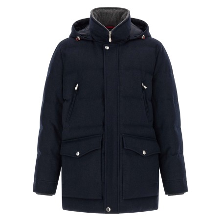 Wool flannel parka