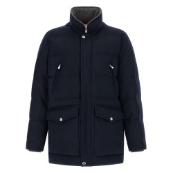 Wool flannel parka