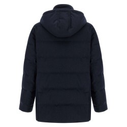 Wool flannel parka