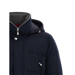 Wool flannel parka