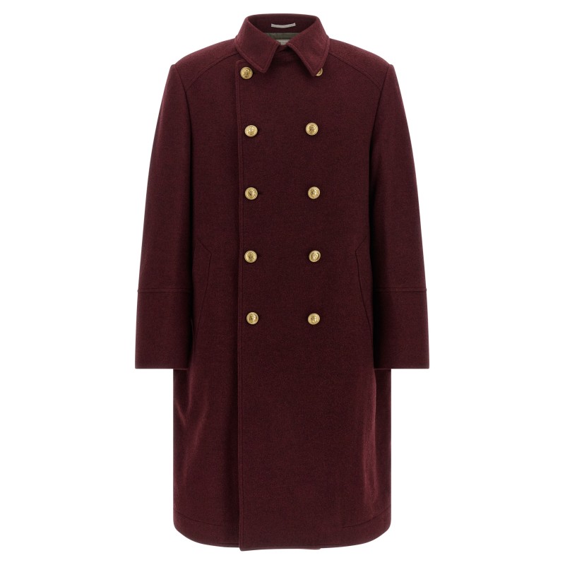 Cashmere double-breasted coat