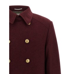 Cashmere double-breasted coat