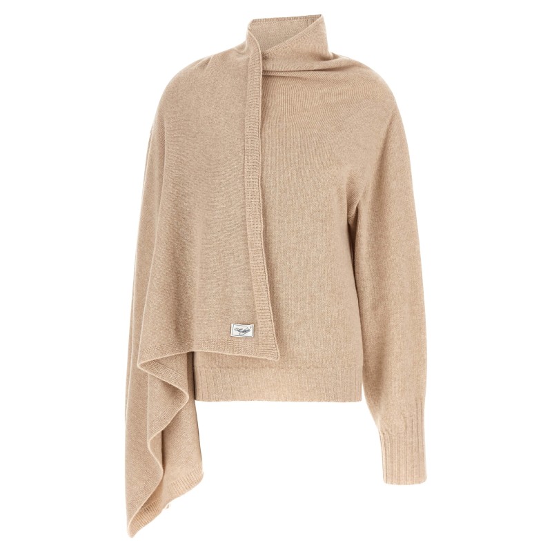 Sweater with scarf