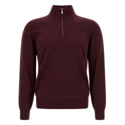 Half-zip cashmere sweater