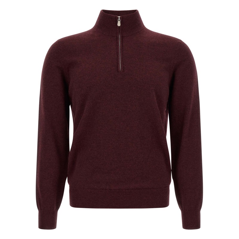 Half-zip cashmere sweater