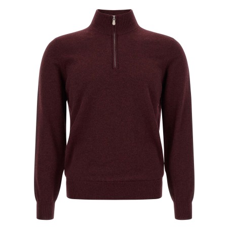 Half-zip cashmere sweater