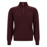 Half-zip cashmere sweater