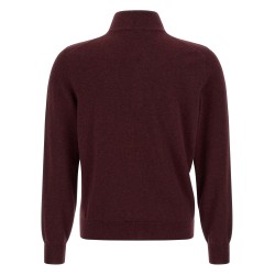 Half-zip cashmere sweater