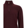 Half-zip cashmere sweater