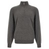 Half-zip cashmere sweater