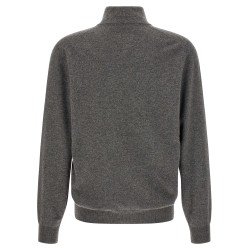 Half-zip cashmere sweater