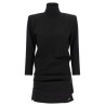 Structured shoulder dress