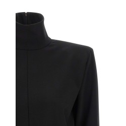 Structured shoulder dress