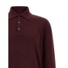 Cashmere knit polo shirt