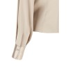Asymmetric draped blouse