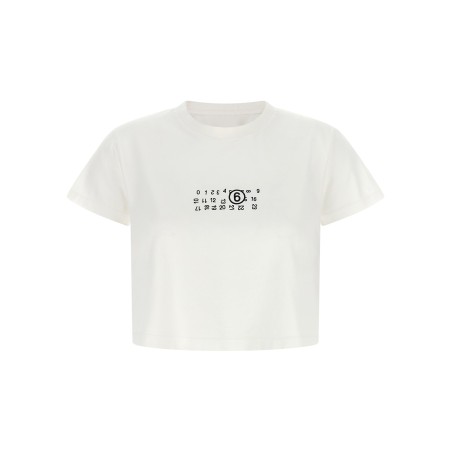 'Numeric Signature MM6' upside down T-shirt