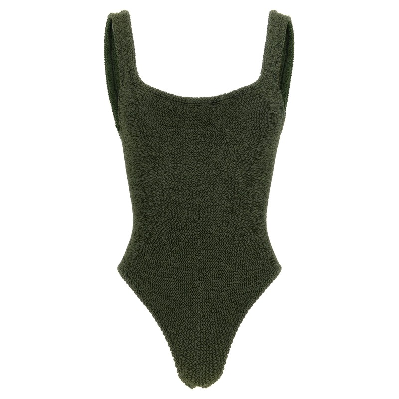 'Square Neck' one-piece swimsuit