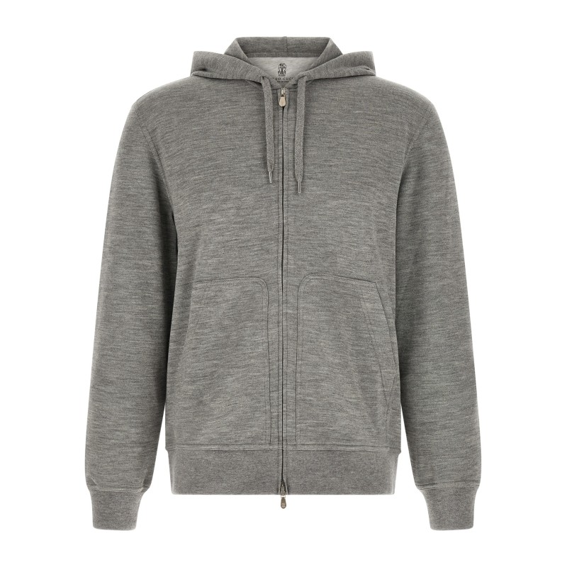 Cashmere and silk hoodie