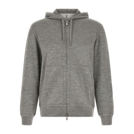 Cashmere and silk hoodie
