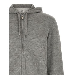 Cashmere and silk hoodie