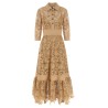 Floral macramé dress