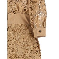Floral macramé dress