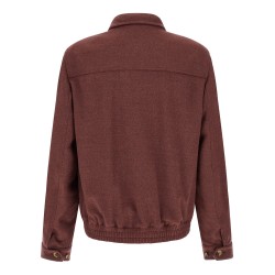 Virgin wool beaver bomber jacket