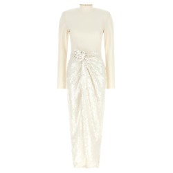 'Knotted' dress with flower