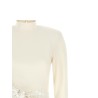 'Knotted' dress with flower