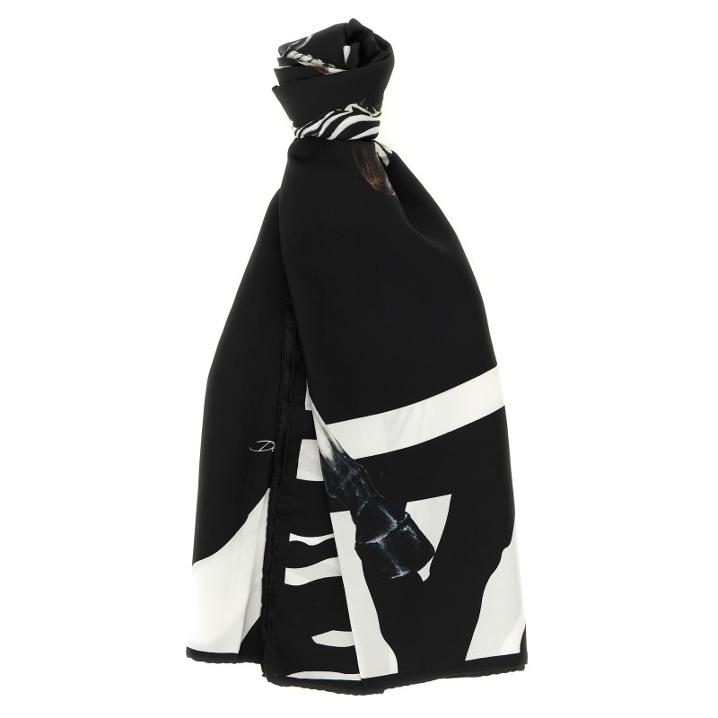 Zebra print scarf