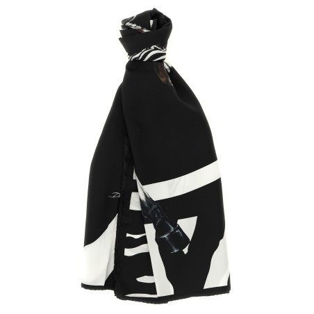 Zebra print scarf