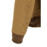 Leather collar blouson