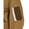 Leather collar blouson