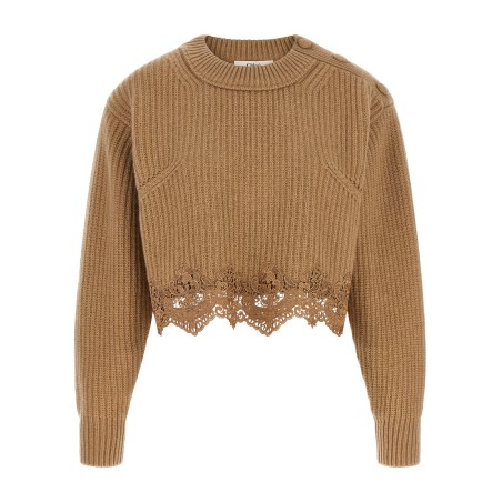 Cropped Lace Sweater