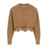 Cropped Lace Sweater