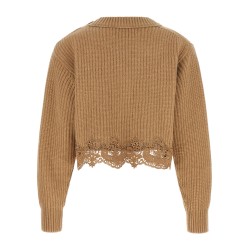 Cropped Lace Sweater
