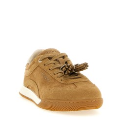 Suede sneakers with tassels