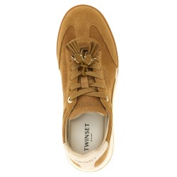 Suede sneakers with tassels