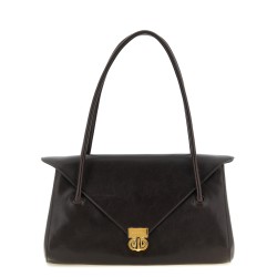 E/W leather shoulder bag