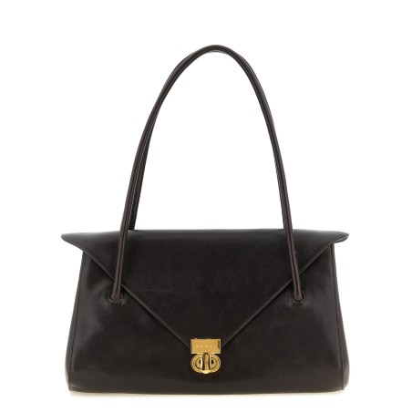 E/W leather shoulder bag