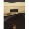 E/W leather shoulder bag