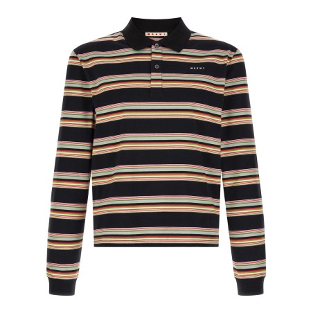 Striped polo shirt