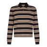 Striped polo shirt