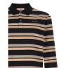 Striped polo shirt