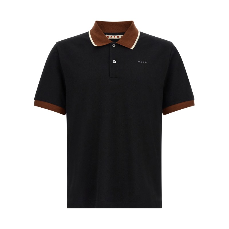 Polo with contrasting details