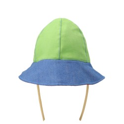 Multicolor denim bucket hat