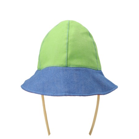 Multicolor denim bucket hat