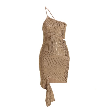 Sequin one shoulder dress